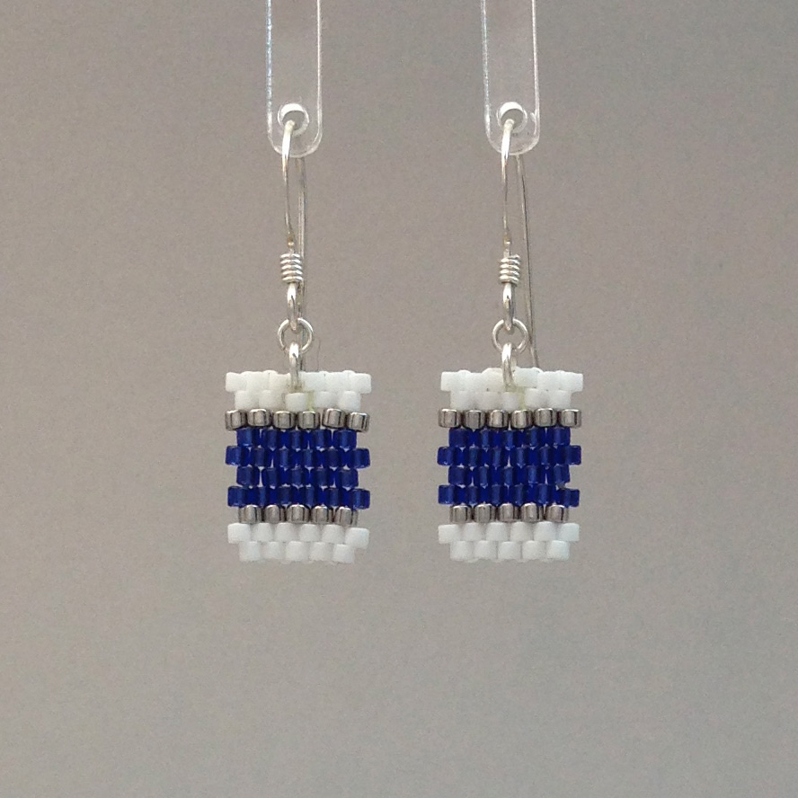 Earring White/Blue
